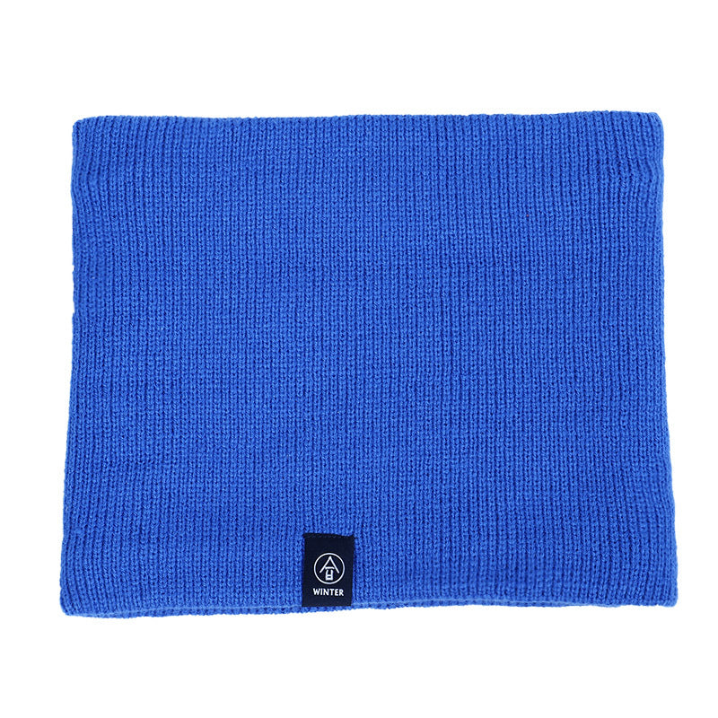 Wholesale Acrylic Solid Color Pullover Warm Knitted Scarf